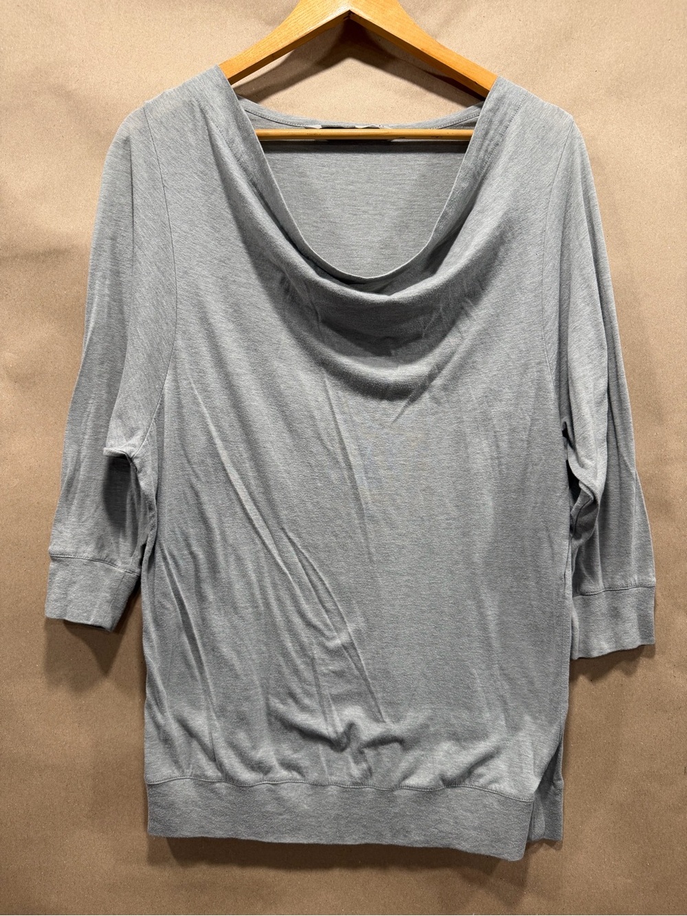 Athleta Heather Gray Cowl Neck Sweater
